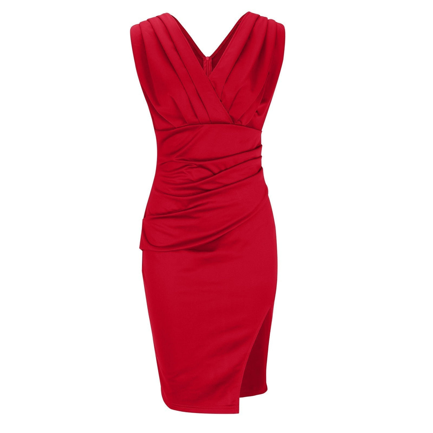 Desire | V-Neck Slit Dress