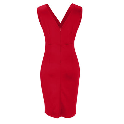 Desi | V-Neck Slit Dress