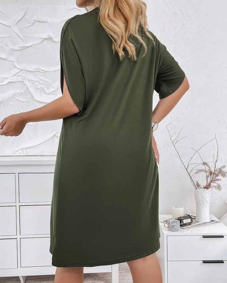 Selia | Elegant V-Neck Dress