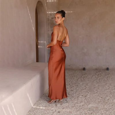 Daira | Long Satin Dress