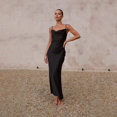 Daira | Long Satin Dress