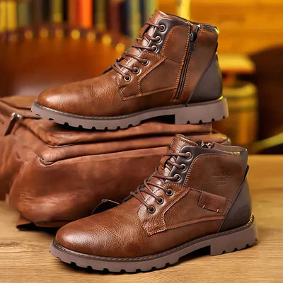Jethro™ | Premium Leather Lace-Up Boots
