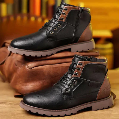 Jethro™ | Premium Leather Lace-Up Boots