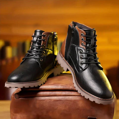 Jethro™ | Premium Leather Lace-Up Boots