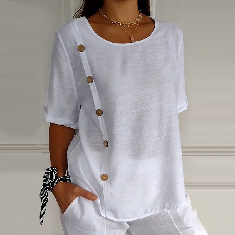 Noella - Casual Buttoned Top