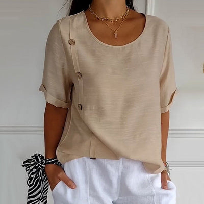 Noella - Casual Buttoned Top